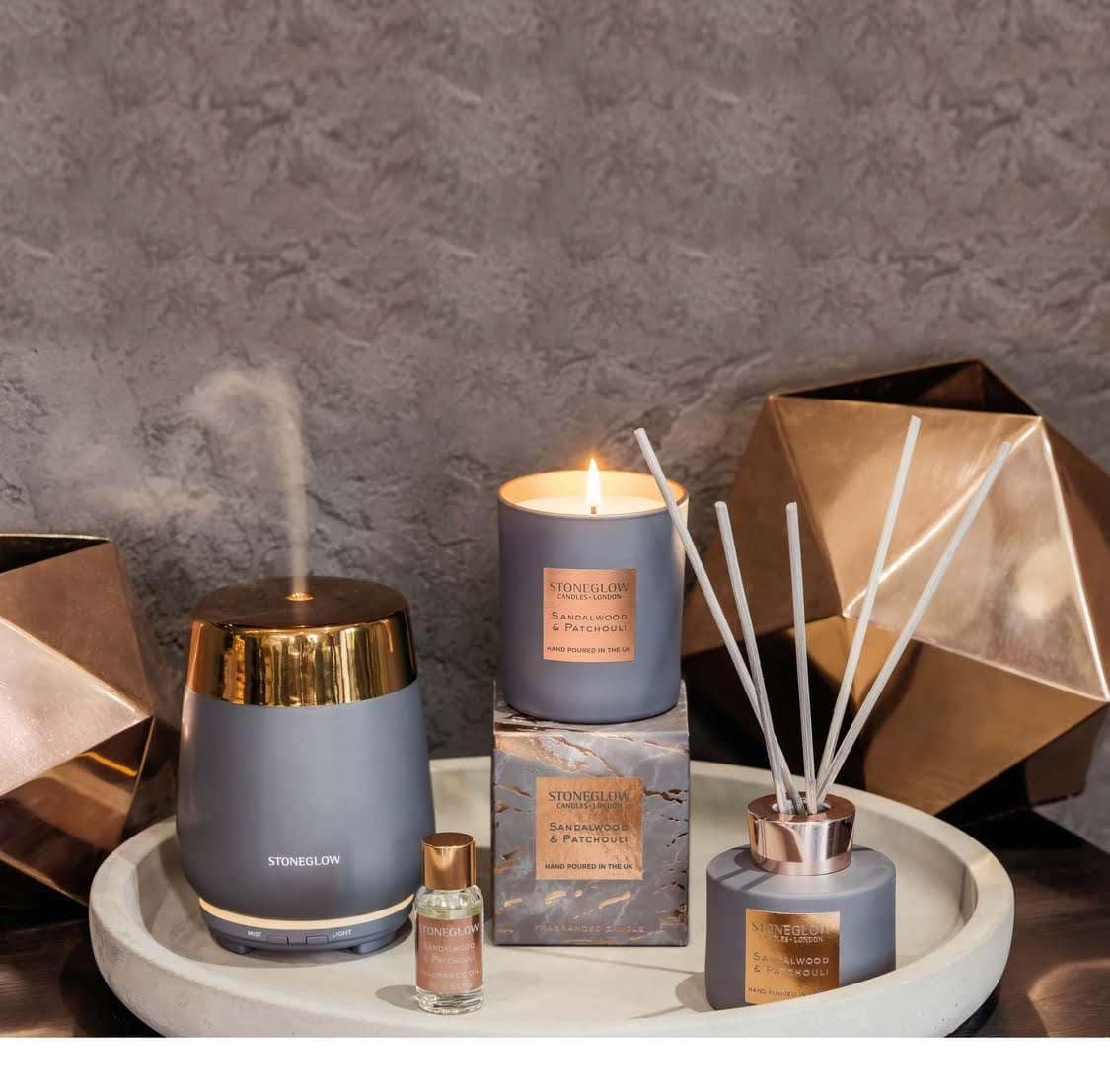 Luna - Perfume Mist Diffuser - Grey/Copper - Image 2