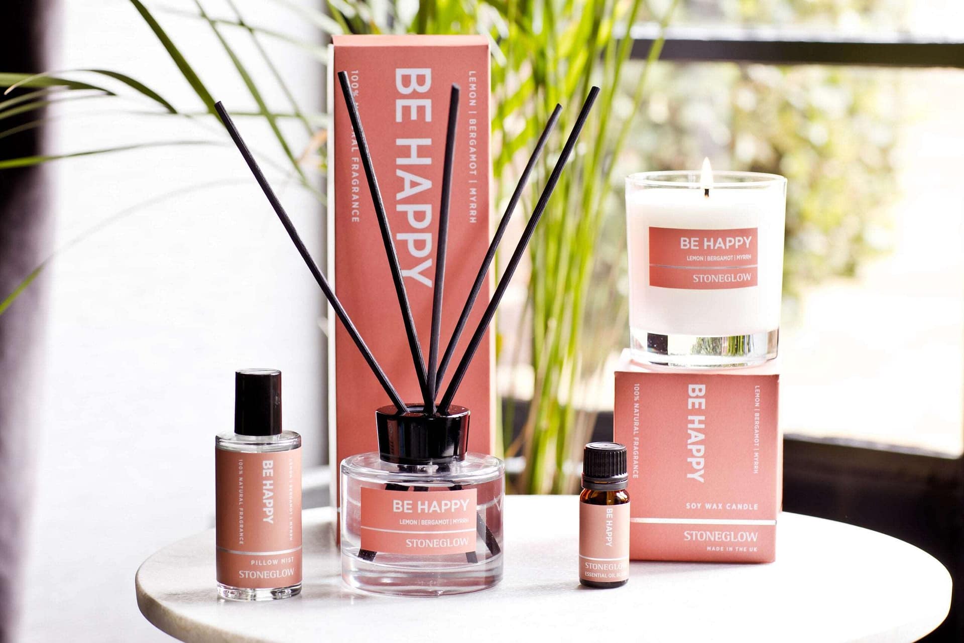 Wellbeing - Be Happy - Lemon | Bergamot | Myrrh - Reed Diffuser