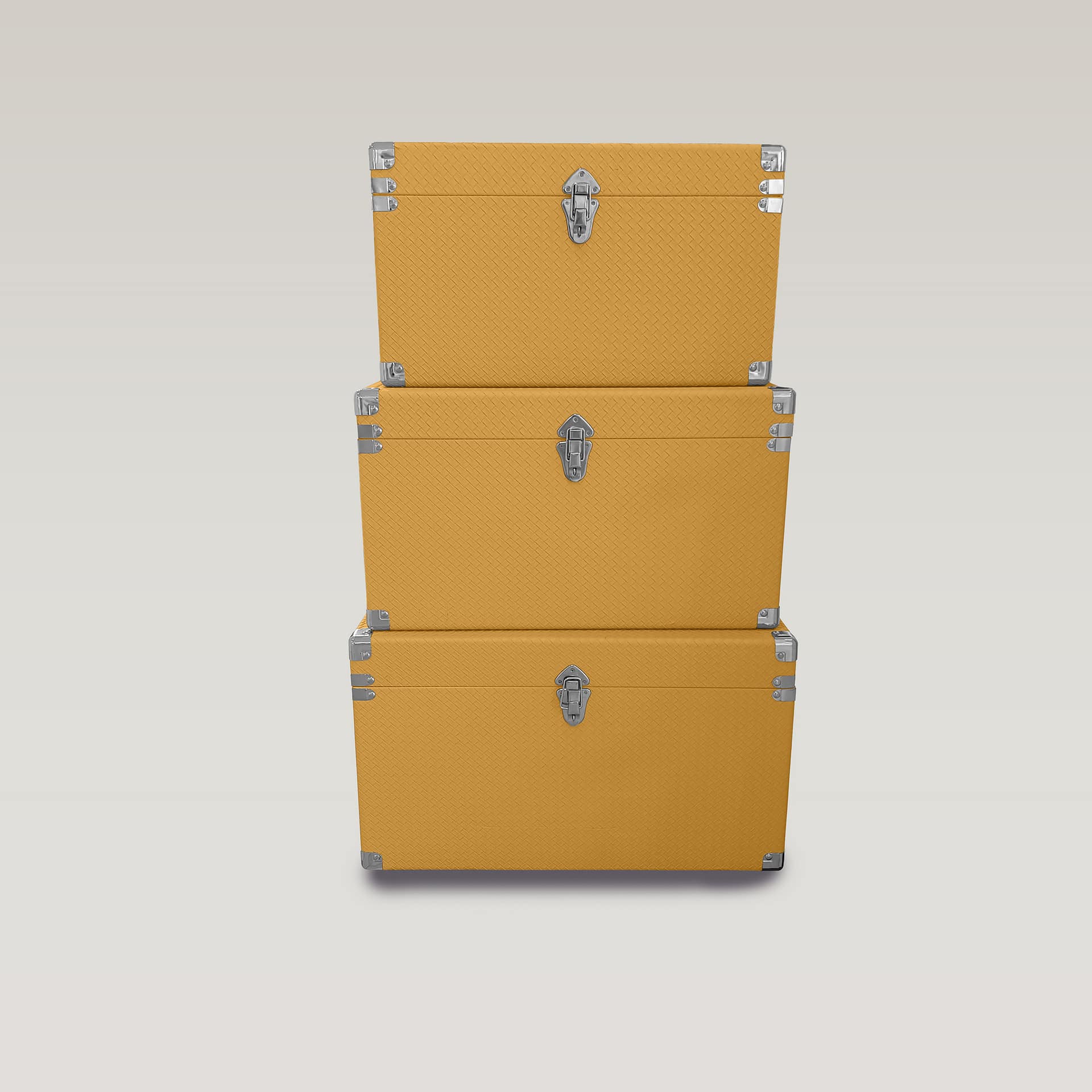 Mustard Yellow Luxury Trunk Box Set