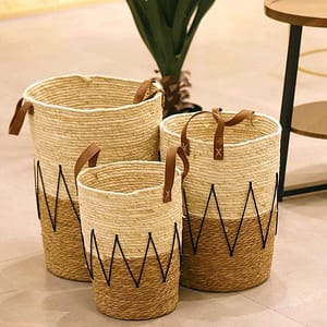 Assop - Two Tone Rattan Basket