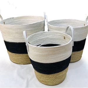 Fiji - Multi Colour Rattan Basket