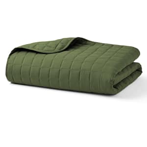 Army Green Quilted Blanket