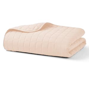 Beige Quilted Blanket