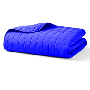 Blue Quilted Blanket
