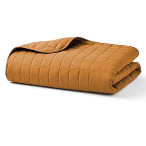 Brown Quilted Blanket
