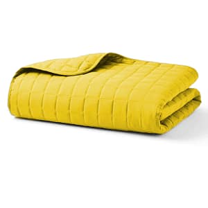 Golden Yellow Quilted Blanket