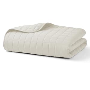 Off-White Quilted Blanket