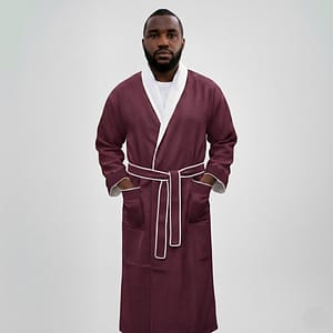 Red Luxury Shawl Spa Bathrobe
