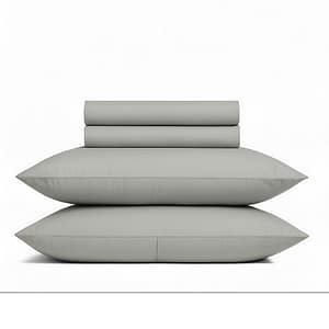 Signature Collection: 1200TC Egyptian Cotton Sateen Bedding – Silver