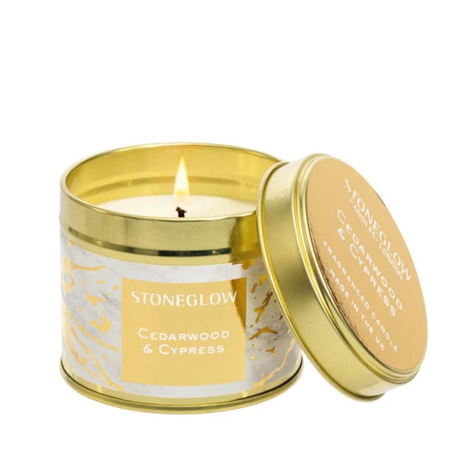 Luna - Cedarwood & Cypress - Scented Candle Tin