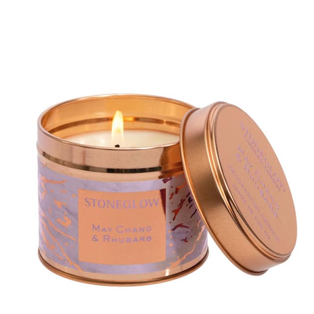 Luna - May Chang & Rhubarb - Scented Candle Tin - Image 2